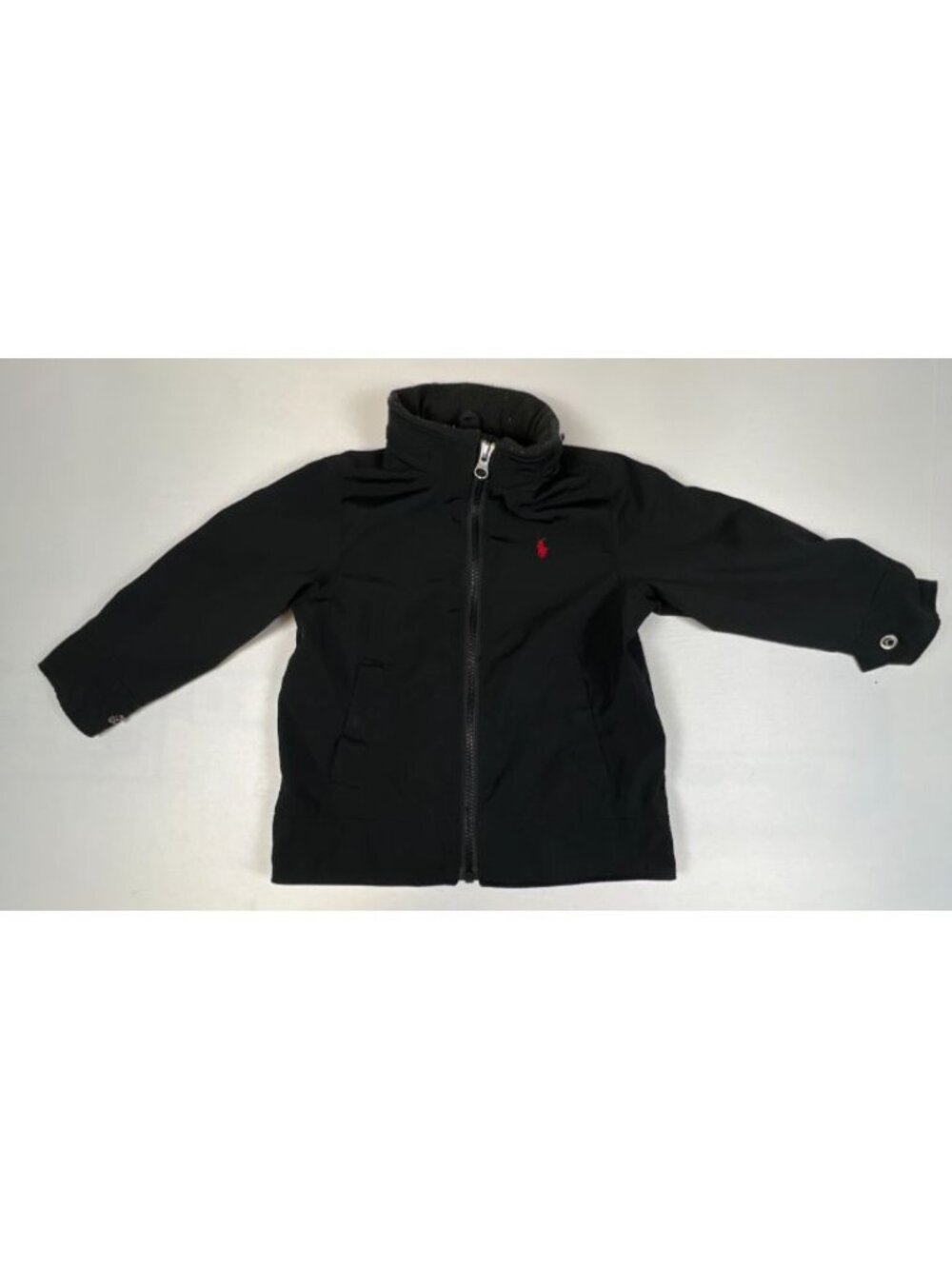Polo Ralph Lauren Boys Size 2/2T Black Lightweight Full Zip Jacket Coat